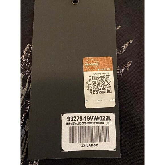 Harley Davidson Women Metallic Embroidered Tee T - Picture 6 of 9